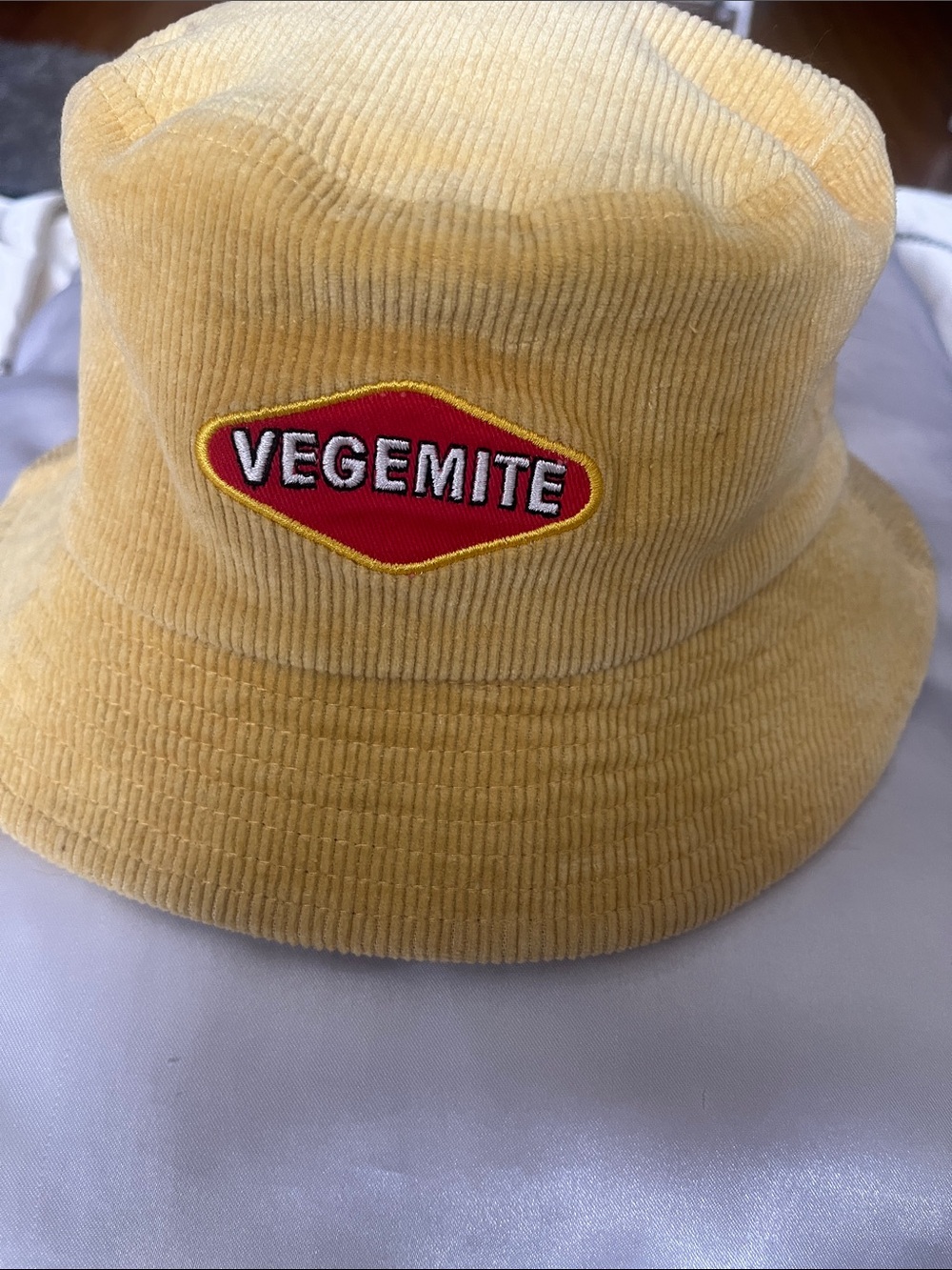 Vegemite Yellow Corduroy Bucket Hat
